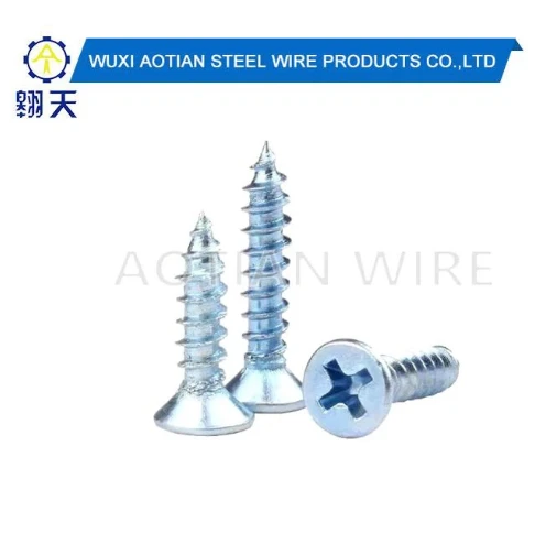 Blue White Zinc Coated Screw.